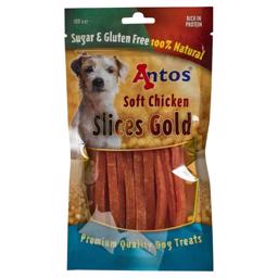 Antos Soft Chicken Slices Gold Kyllinge Stykker 100g